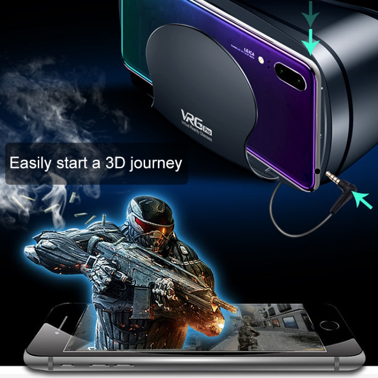แว่นตา 3D VR รุ่น VRG Pro Audio Video พร้อมเลนส์เคลือบ Blu-ray แบบ All-in-one สำหรับโทรศัพท์มือถือ