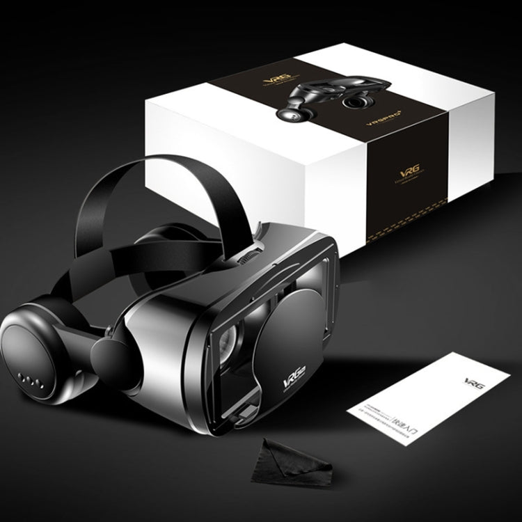 แว่นตา 3D VR รุ่น VRG Pro Audio Video แบบ All-in-one สำหรับโทรศัพท์มือถือ ไม่มีเลนส์เคลือบ Blu-ray