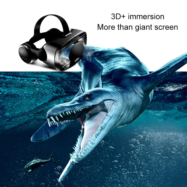 แว่นตา 3D VR รุ่น VRG Pro Audio Video แบบ All-in-one สำหรับโทรศัพท์มือถือ ไม่มีเลนส์เคลือบ Blu-ray