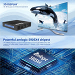Tanix X4 สมาร์ททีวีบ็อกซ์ Android 11, Amlogic S905X4 Quad Core, 4GB+64GB, WiFi สองย่านความถี่, บลูทูธ, 4GB+64GB