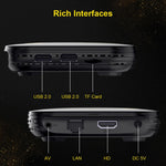 HK1 RBOX-H8S สมาร์ททีวีบ็อกซ์ 4K Ultra HD Android 12.0 พร้อมรีโมทคอนโทรล, Allwinner H618 Quad-Core, 4GB+64GB, 4GB+64GB