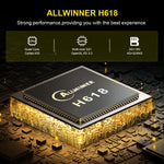 HK1 RBOX-H8S สมาร์ททีวีบ็อกซ์ 4K Ultra HD Android 12.0 พร้อมรีโมทคอนโทรล, Allwinner H618 Quad-Core, 4GB+64GB, 4GB+64GB