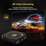 HK1 RBOX-H8S สมาร์ททีวีบ็อกซ์ 4K Ultra HD Android 12.0 พร้อมรีโมทคอนโทรล, Allwinner H618 Quad-Core, 4GB+64GB, 4GB+64GB
