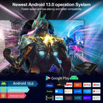 X88 Pro 13 Android 13.0 กล่องสมาร์ททีวีพร้อมรีโมทคอนโทรล, RK3528 ควอดคอร์, 4G+32GB, 4G+32GB