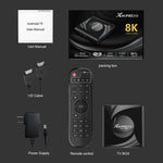 X88 Pro 13 Android 13.0 กล่องสมาร์ททีวีพร้อมรีโมทคอนโทรล, RK3528 ควอดคอร์, 4G+32GB, 4G+32GB