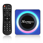 Acrylic X88 Pro 13 8K Ultra HD Android 13.0 กล่องสมาร์ททีวีพร้อมรีโมทคอนโทรล, RK3528 ควอดคอร์, 4G+32GB, 4G+32GB