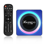 Acrylic X88 Pro 13 8K Ultra HD Android 13.0 กล่องสมาร์ททีวีพร้อมรีโมทคอนโทรล, RK3528 ควอดคอร์, 4G+64GB, 4G+64GB
