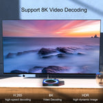 Acrylic X88 Pro 13 8K Ultra HD Android 13.0 กล่องสมาร์ททีวีพร้อมรีโมทคอนโทรล, RK3528 ควอดคอร์, 4G+64GB, 4G+64GB
