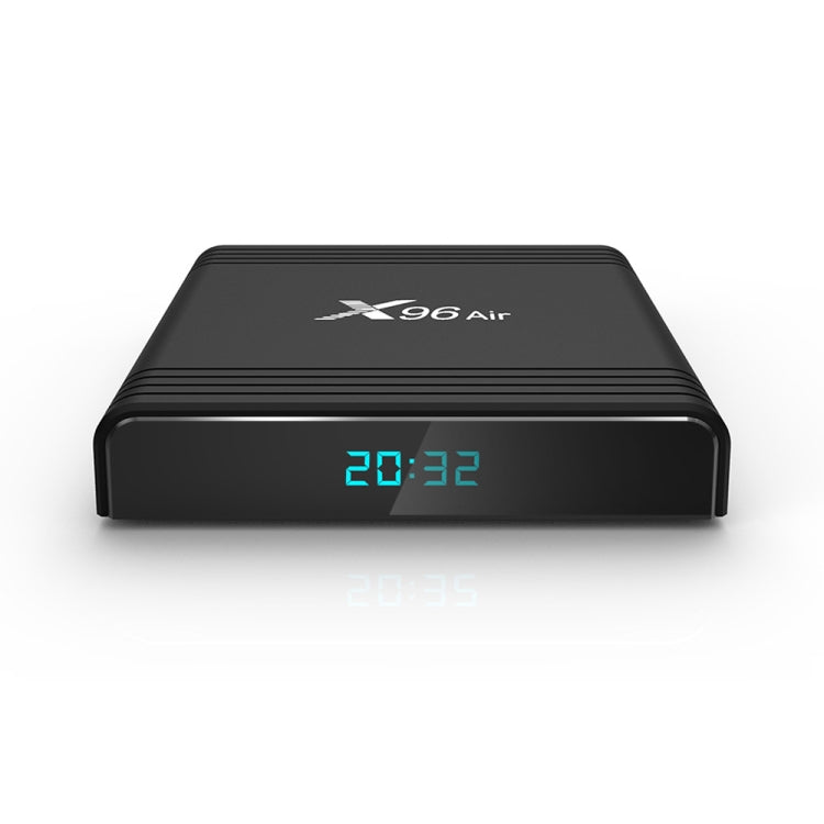 X96 Air 8K สมาร์ททีวีบ็อกซ์ Android 9.0 เครื่องเล่นมีเดียพร้อมรีโมทคอนโทรล, Quad-core Amlogic S905X3, RAM: 4GB, ROM: 32GB, WiFi สองย่านความถี่, บลูทูธ, ปลั๊ก AU, 4GB+32GB