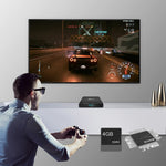 X96 Air 8K สมาร์ททีวีบ็อกซ์ Android 9.0 เครื่องเล่นมีเดียพร้อมรีโมทคอนโทรล, Quad-core Amlogic S905X3, RAM: 4GB, ROM: 32GB, WiFi สองย่านความถี่, บลูทูธ, ปลั๊ก AU, 4GB+32GB