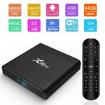 X96 Air 8K สมาร์ททีวีบ็อกซ์ Android 9.0 เครื่องเล่นมีเดียพร้อมรีโมทคอนโทรล, Quad-core Amlogic S905X3, RAM: 4GB, ROM: 64GB, WiFi สองย่านความถี่, บลูทูธ, ปลั๊ก AU, 4GB+64GB