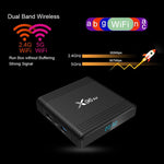 X96 Air 8K สมาร์ททีวีบ็อกซ์ Android 9.0 เครื่องเล่นมีเดียพร้อมรีโมทคอนโทรล, Quad-core Amlogic S905X3, RAM: 4GB, ROM: 64GB, WiFi สองย่านความถี่, บลูทูธ, ปลั๊ก AU, 4GB+64GB