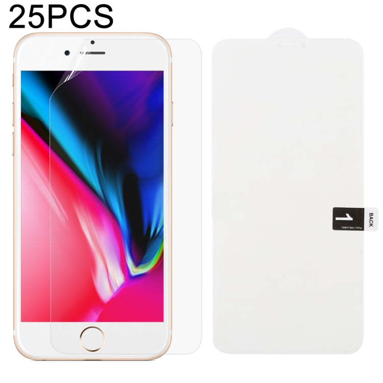 25 ชิ้น ฟิล์มไฮโดรเจลนุ่มเต็มจอด้านหน้าพร้อมสำลีแอลกอฮอล์ + บัตรขูดสำหรับ iPhone 6 / 7 / 8 (25 ชิ้น), สำหรับ iPhone 6 Plus (25 ชิ้น), สำหรับ iPhone 7 Plus / 8 Plus (25 ชิ้น), สำหรับ iPhone X / XS (25 ชิ้น), สำหรับ iPhone XR (25 ชิ้น), iPhone XS Max