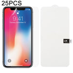 25 ชิ้น ฟิล์มไฮโดรเจลนุ่มเต็มจอด้านหน้าพร้อมสำลีแอลกอฮอล์ + บัตรขูดสำหรับ iPhone 6 / 7 / 8 (25 ชิ้น), สำหรับ iPhone 6 Plus (25 ชิ้น), สำหรับ iPhone 7 Plus / 8 Plus (25 ชิ้น), สำหรับ iPhone X / XS (25 ชิ้น), สำหรับ iPhone XR (25 ชิ้น), iPhone XS Max