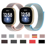 For Fitbit Versa 3 Nylon Loop Replacement Strap Watchband