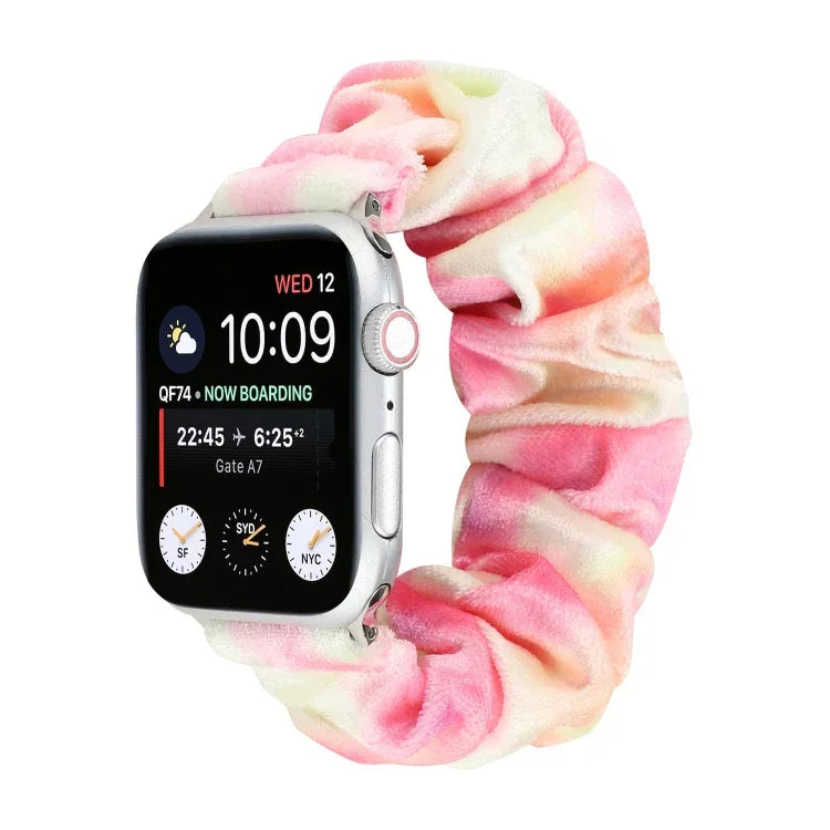 สายรัดนาฬิกาผ้าฟลานเนลสำหรับเปลี่ยน สำหรับ Apple Watch Ultra 49 มม. / Series 8&7 45 มม. / SE 2&6&SE&5&4 44 มม. / 3&2&1 42 มม., สำหรับ Apple Watch Series 7 45 มม. / 6 & SE & 5 & 4 44 มม. / 3 & 2 & 1 42 มม.