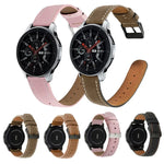 สายรัดนาฬิกาหนังแท้ปลายกลมสำหรับเปลี่ยน, สำหรับ Samsung Galaxy Watch 3 41 มม., สำหรับ Samsung Galaxy Watch 3 45 มม., สำหรับ Samsung Galaxy Watch 42 มม., สำหรับ Samsung Galaxy Watch 46 มม.