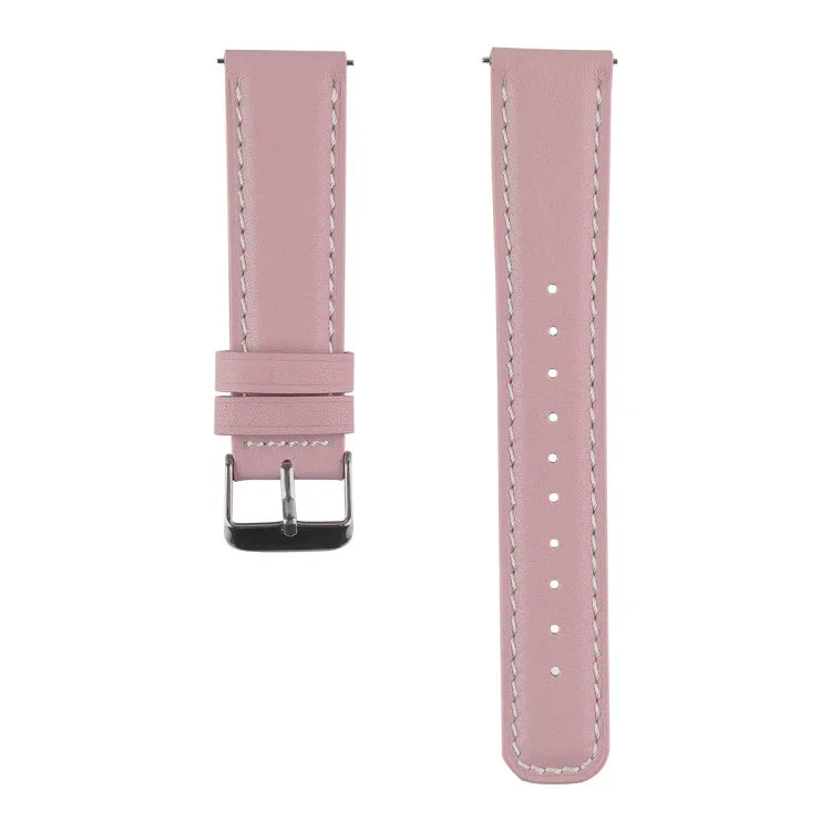 สายรัดนาฬิกาหนังแท้ปลายกลมสำหรับเปลี่ยน สำหรับ Samsung Galaxy Watch Active / Active 2 40 มม. / Active 2 44 มม., สำหรับ Samsung Galaxy Watch Active