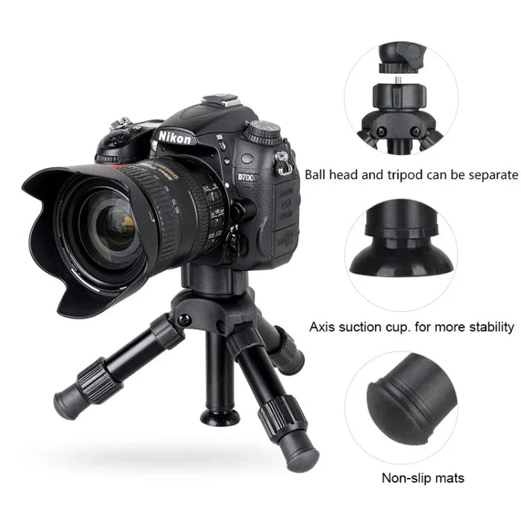 ขาตั้งกล้องขนาดเล็กน้ำหนักเบา BEXIN MS02 สำหรับโทรศัพท์และกล้อง DSLR, MS02