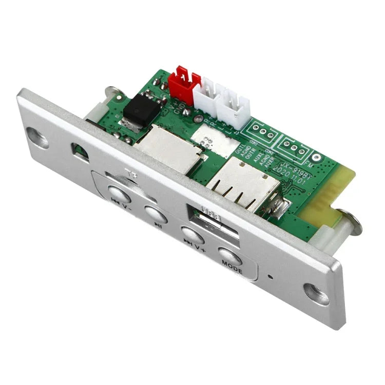 JX-919BT บอร์ดถอดรหัสเครื่องเล่น MP3 เสียงรถยนต์ 12V การ์ด TF USB AUX พร้อมบลูทูธ, JX-919BT