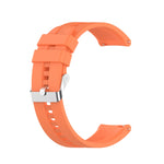 Silicone Replacement Strap Watchband with Silver Steel Buckle, For Xiaomi Watch Color Sport, For TicWatch Pro 3