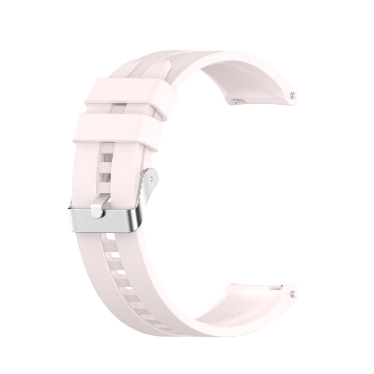 Silicone Replacement Strap Watchband with Silver Steel Buckle, For Xiaomi Watch Color Sport, For TicWatch Pro 3