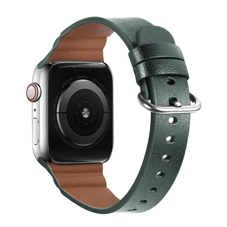 Replacement Genuine Leather Watchbands, For Apple Watch Series 7 45mm / 6 & SE & 5 & 4 44mm / 3 & 2 & 1 42mm, For Apple Watch Series 7 41mm / 6 & SE & 5 & 4 40mm / 3 & 2 & 1 38mm