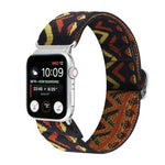 สายรัดนาฬิกาไนลอนยืดหยุ่นพร้อมหัวเข็มขัดโลหะญี่ปุ่น สำหรับ Apple Watch Series 7 45mm / 6 & SE & 5 & 4 44mm / 3 & 2 & 1 42mm, สำหรับ Apple Watch Series 8&7 41mm / SE 2&6&SE&5&4 40mm / 3&2&1 38mm