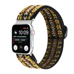 สายรัดนาฬิกาไนลอนยืดหยุ่นพร้อมหัวเข็มขัดโลหะญี่ปุ่น สำหรับ Apple Watch Series 7 45mm / 6 & SE & 5 & 4 44mm / 3 & 2 & 1 42mm, สำหรับ Apple Watch Series 8&7 41mm / SE 2&6&SE&5&4 40mm / 3&2&1 38mm