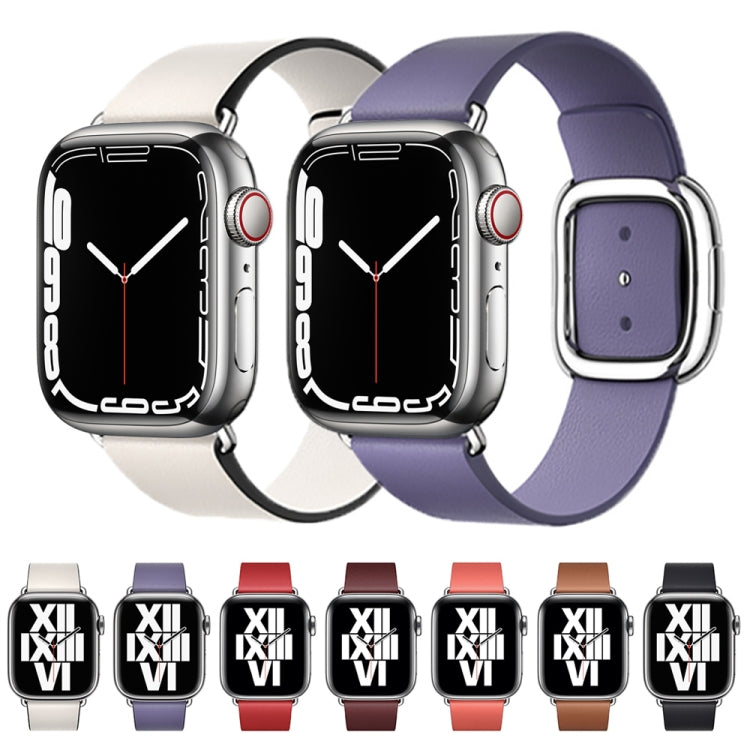 สายรัดนาฬิกาหนังสไตล์โมเดิร์น สำหรับ Apple Watch 42mm / 41mm / 40mm / 38mm