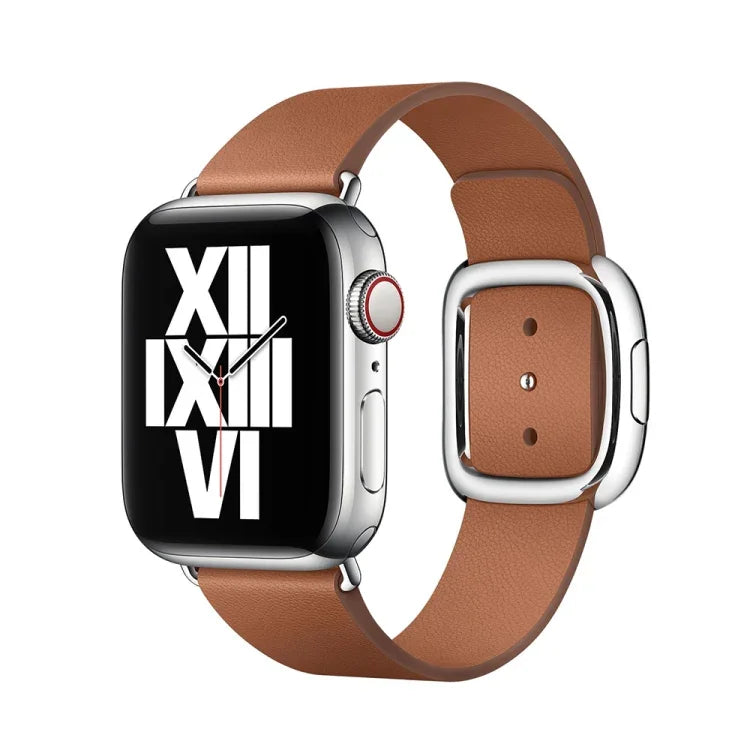 สายรัดนาฬิกาหนังสไตล์โมเดิร์น สำหรับ Apple Watch 49mm / 46mm / 45mm / 44mm / 42mm, สำหรับ Apple Watch Ultra 49mm / Series 8&7 45mm / SE 2&6&SE&5&4 44mm / 3&2&1 42mm