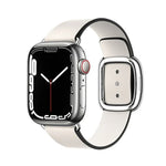 สายรัดนาฬิกาหนังสไตล์โมเดิร์น สำหรับ Apple Watch 49mm / 46mm / 45mm / 44mm / 42mm, สำหรับ Apple Watch Ultra 49mm / Series 8&7 45mm / SE 2&6&SE&5&4 44mm / 3&2&1 42mm