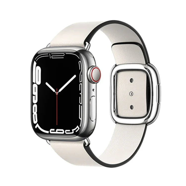 สายรัดนาฬิกาหนังสไตล์โมเดิร์น สำหรับ Apple Watch 49mm / 46mm / 45mm / 44mm / 42mm, สำหรับ Apple Watch Ultra 49mm / Series 8&7 45mm / SE 2&6&SE&5&4 44mm / 3&2&1 42mm