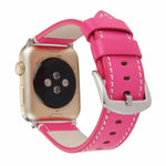 สายหนังลูกวัวแท้สำหรับ Apple Watch Series 6 & SE & 5 & 4 ขนาด 40 มม. / 3 & 2 & 1 ขนาด 38 มม., สำหรับ Apple Watch Series 7 ขนาด 41 มม. / 6 & SE & 5 & 4 ขนาด 40 มม. / 3 & 2 & 1 ขนาด 38 มม.