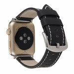 สายหนังลูกวัวแท้สำหรับ Apple Watch Series 6 & SE & 5 & 4 ขนาด 44 มม. / 3 & 2 & 1 ขนาด 42 มม., สำหรับ Apple Watch Series 7 ขนาด 45 มม. / 6 & SE & 5 & 4 ขนาด 44 มม. / 3 & 2 & 1 ขนาด 42 มม.