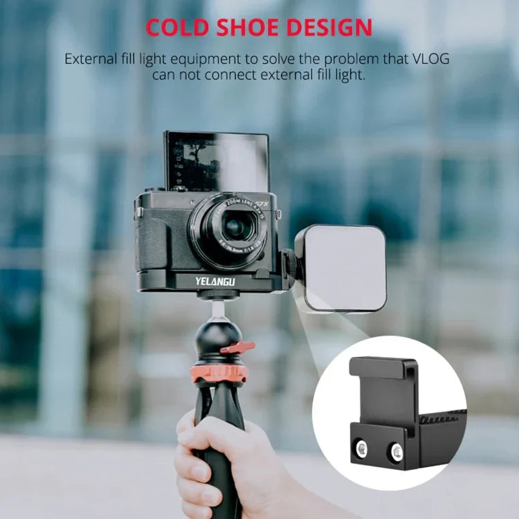 แผ่นขยายกล้อง YELANGU CL9 L Plate สำหรับ Canon G7X2/ G7X23, CL9 สำหรับ Canon G7X2