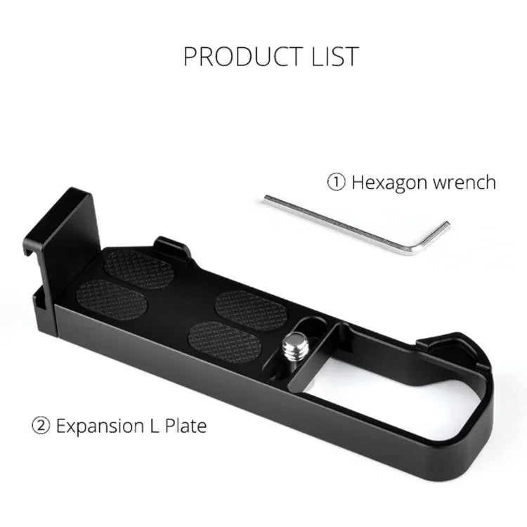 แผ่นขยายกล้อง YELANGU CL9 L Plate สำหรับ Canon G7X2/ G7X23, CL9 สำหรับ Canon G7X2