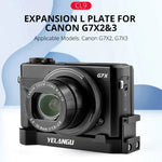 แผ่นขยายกล้อง YELANGU CL9 L Plate สำหรับ Canon G7X2/ G7X23, CL9 สำหรับ Canon G7X2