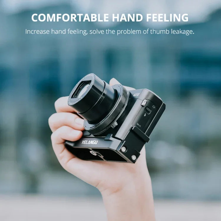 แผ่นขยายกล้อง YELANGU CL9 L Plate สำหรับ Canon G7X2/ G7X23, CL9 สำหรับ Canon G7X2