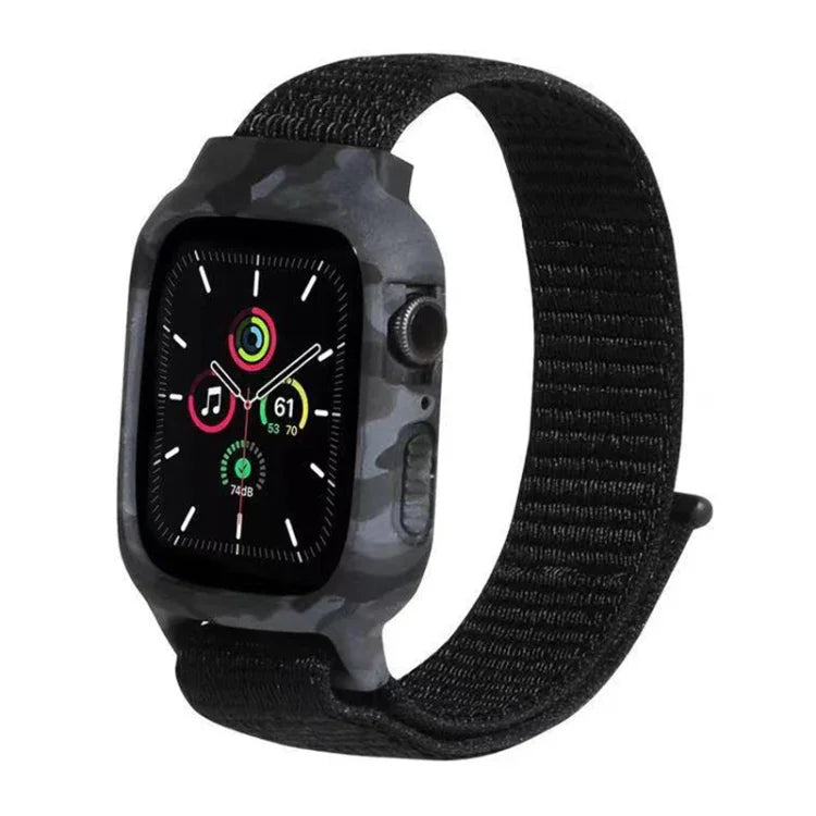สายรัดข้อมือไนลอนสำหรับ Apple Watch Series 6 & SE & 5 & 4 ขนาด 40mm / 3 & 2 & 1 ขนาด 38mm, สำหรับ Apple Watch Series 7 ขนาด 41mm / 6 & SE & 5 & 4 ขนาด 40mm / 3 & 2 & 1 ขนาด 38mm