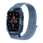 สายรัดข้อมือไนลอนสำหรับ Apple Watch Series 6 & SE & 5 & 4 ขนาด 40mm / 3 & 2 & 1 ขนาด 38mm, สำหรับ Apple Watch Series 7 ขนาด 41mm / 6 & SE & 5 & 4 ขนาด 40mm / 3 & 2 & 1 ขนาด 38mm