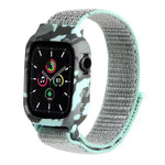 สายรัดข้อมือไนลอนสำหรับ Apple Watch Series 6 & SE & 5 & 4 ขนาด 40mm / 3 & 2 & 1 ขนาด 38mm, สำหรับ Apple Watch Series 7 ขนาด 41mm / 6 & SE & 5 & 4 ขนาด 40mm / 3 & 2 & 1 ขนาด 38mm