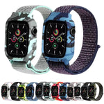 สายรัดข้อมือไนลอนสำหรับ Apple Watch Series 6 & SE & 5 & 4 ขนาด 40mm / 3 & 2 & 1 ขนาด 38mm, สำหรับ Apple Watch Series 7 ขนาด 41mm / 6 & SE & 5 & 4 ขนาด 40mm / 3 & 2 & 1 ขนาด 38mm