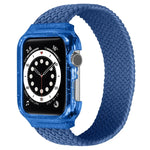 สายรัดข้อมือทอพร้อมกรอบสำหรับ Apple Watch Series 6 & SE & 5 & 4 ขนาด 44mm / 3 & 2 & 1 ขนาด 42mm, 128mm, 135mm, 140mm, 145mm, 150mm, 155mm, 160mm, 165mm