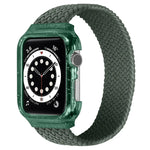 สายรัดข้อมือทอพร้อมกรอบสำหรับ Apple Watch Series 6 & SE & 5 & 4 ขนาด 44mm / 3 & 2 & 1 ขนาด 42mm, 128mm, 135mm, 140mm, 145mm, 150mm, 155mm, 160mm, 165mm