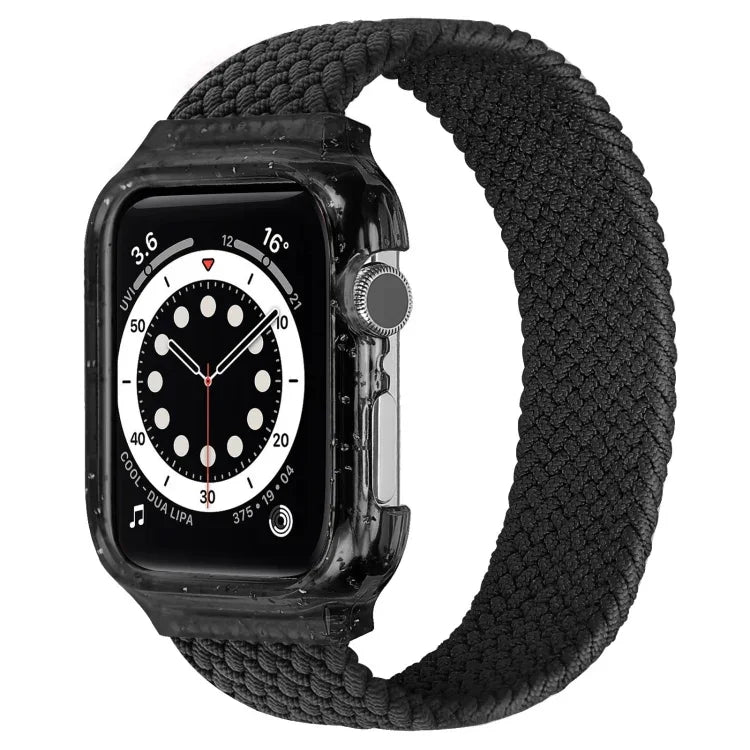 สายรัดข้อมือทอพร้อมกรอบสำหรับ Apple Watch Series 6 & SE & 5 & 4 ขนาด 44mm / 3 & 2 & 1 ขนาด 42mm, 128mm, 135mm, 140mm, 145mm, 150mm, 155mm, 160mm, 165mm