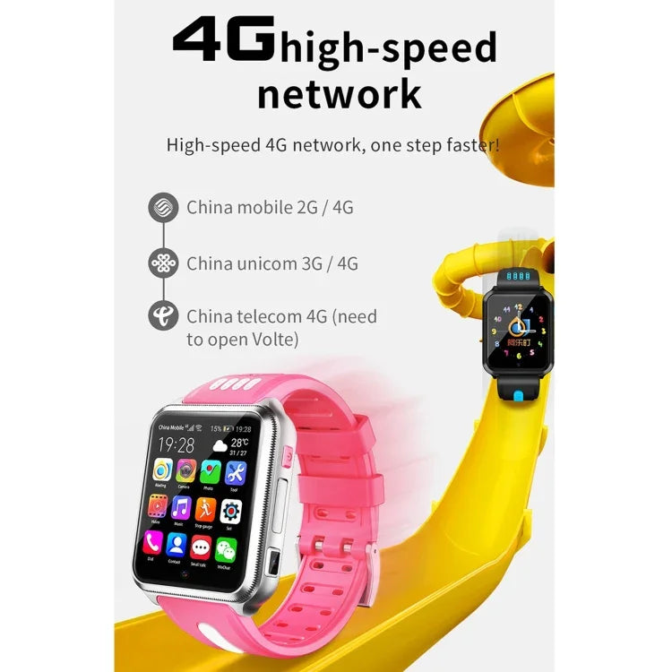 นาฬิกาโทรศัพท์อัจฉริยะหน้าจอเต็ม 1.54 นิ้ว รุ่น H1(1+8) พร้อมกล้องคู่ รองรับซิมการ์ด / ติดตาม GPS / เส้นทางเรียลไทม์ / ตรวจวัดอุณหภูมิ