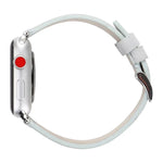สายรัดนาฬิกาหนังแท้แบบด้านสำหรับ Apple Watch Series 6 & SE & 5 & 4 ขนาด 40mm / 3 & 2 & 1 ขนาด 38mm, สำหรับ Apple Watch Series 7 ขนาด 41mm / 6 & SE & 5 & 4 ขนาด 40mm / 3 & 2 & 1 ขนาด 38mm