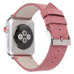 สายรัดนาฬิกาหนังแท้แบบด้านสำหรับ Apple Watch Series 6 & SE & 5 & 4 ขนาด 40mm / 3 & 2 & 1 ขนาด 38mm, สำหรับ Apple Watch Series 7 ขนาด 41mm / 6 & SE & 5 & 4 ขนาด 40mm / 3 & 2 & 1 ขนาด 38mm