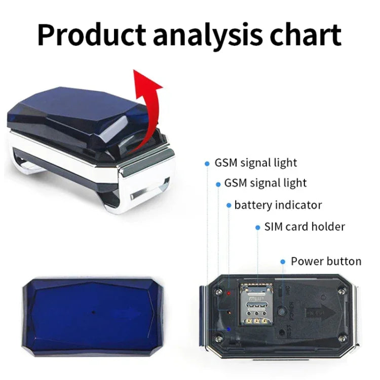 G06 เครื่องติดตาม GPS สัตว์เลี้ยงกันน้ำ IP67 ตัวระบุตำแหน่งสุนัข, G12